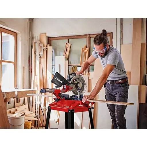 Пила торцювальна Einhell TC-SM 2531/2 U з протяжкою 1900 Вт (4300805) - фото 8