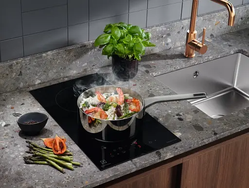 Варочная поверхность индукционная Electrolux 30 см домино черный - фото 7