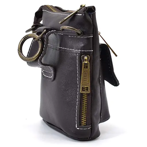 Чоловіча шкіряна сумка через плече TARWA 17х14х5.5 см sum0025699 - фото 3