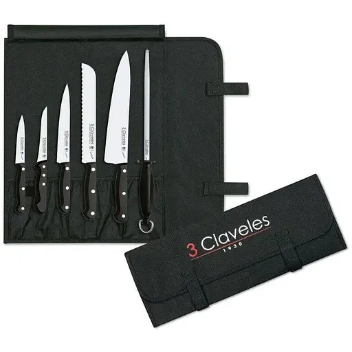 Набір ножів із 6 предметів 3 Claveles Uniblock (01704)