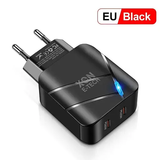 Зарядное устройство XON PowerCharge 40W (PD20) USB Type-C (PCWC040020A0С2B 6099) Черный - фото 2