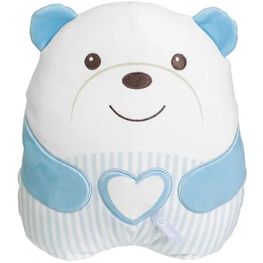 Мягкая музыкальная игрушка-ночник Chicco Успокаивающий медвежонок 25 см голубой (12266.20)