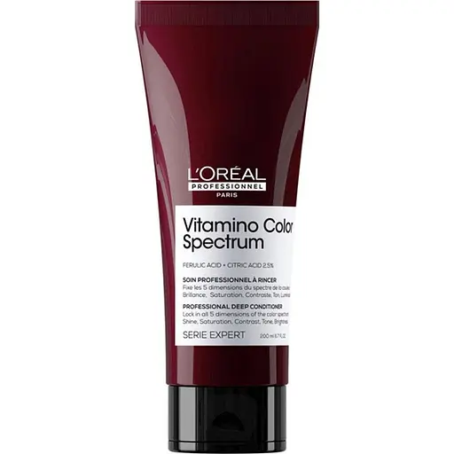 Кондиционер L'Oreal Professionnel Vitamino Color Spectrum Deep для сияющего блеска и сохранения 5 измерений цветового спектра после окрашивания волос 200 мл - фото 1