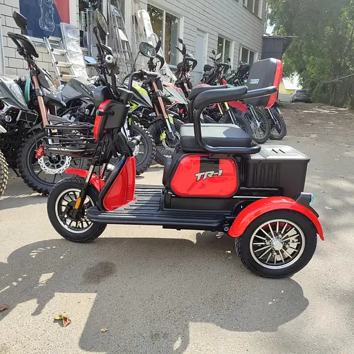 Електроскутер Триколісний Crosser TR1 (600W, 72V, 20Ah) Червоний - фото 4
