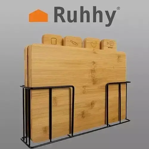 Набор бамбуковых досок RUHHY 4 шт. 19338 - фото 3