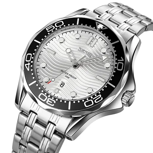 Наручний годинник чоловічий 9276SSISI Silver-Silver Steel Strap Skmei acs0029805 - фото 2