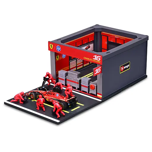 Игровой набор Bburago Pit Pass Ferrari SF-24 1:43 (18-36862 (#16)) - фото 3