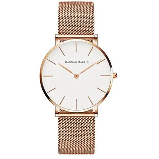 Часы Hannah Martin (rose gold/white)