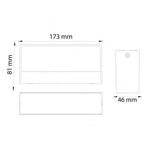Світлодіодний світильник фасадний ANDIZ білий настінний - фото 2