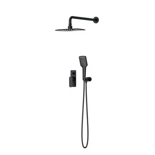Комплект для ванни та душу прихованого монтажу Cersanit Larga S952-031 СЕТ B344 зі змішувачем Чорний 30412 - фото 2