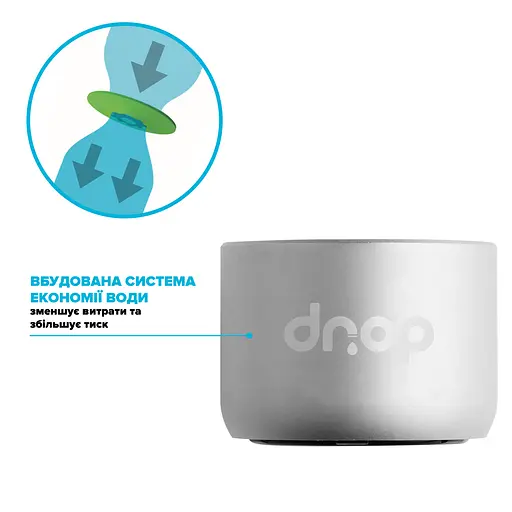 Водосберегающий аэратор Drop CL22-MT для смесителя - Экономия 58%, внутренняя F 22 мм, матовый хром - фото 3