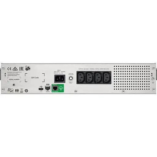 Источник бесперебойного питания (ИБП) APC Smart-UPS C 1000VA 2U LCD 230V (SMC1000I-2UC) [137970] - фото 3