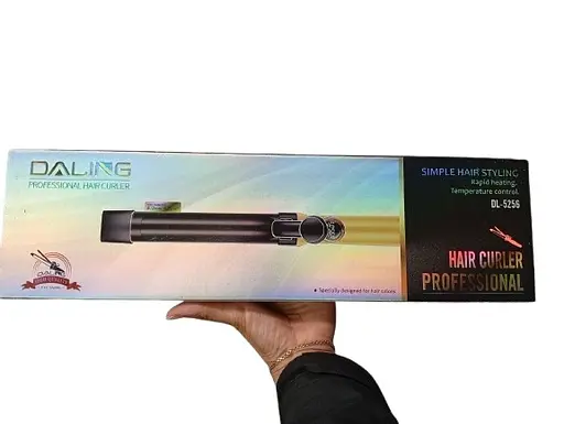 Плойка Daling DL‑5256 с керамическим покрытием 33Вт LED-индикатор Черный с золотом - фото 2