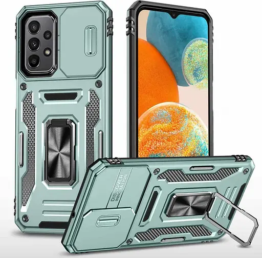 Ударостійкий чохол Camshield Army Ring для Samsung Galaxy A13 4G / A04s Зелений / Light Green