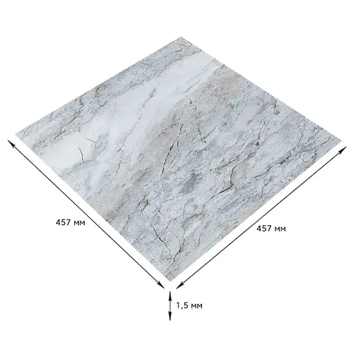 Плитка LVT Wall Sticker SW-00002465 самоклеюча 457х457х1.5 мм - фото 3