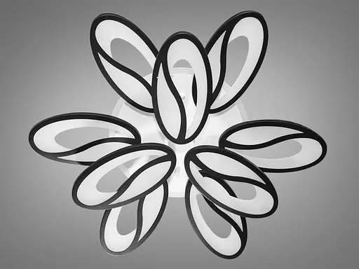 Потолочная LED-люстра с диммером и подсветкой мощностью 150W. - фото 2