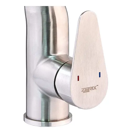 Змішувач для умивальника Zerix ASA-001 нержавіюча сталь ZX4802 Нержавіюча сталь - фото 2