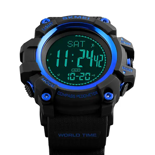 Наручний годинник чоловічий Skmei 1356 Blue, 1356BU (12306) - фото 4