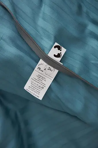 Пододеяльник Moon&Star Satin Stripe Stripe Green King Size 220x240 см - фото 7