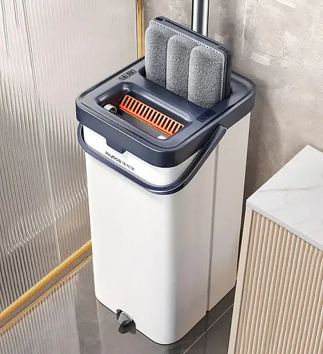 Набор швабра и ведро с отжимом Joybos Z87 (четыре сменные насадки) - фото 8