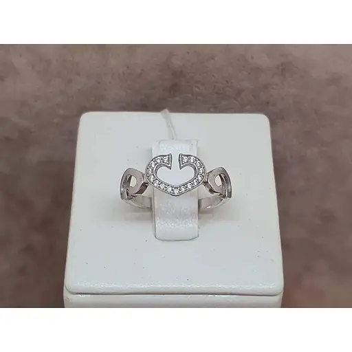 Серебряное кольцо КАНТ с фианитами. 1624/1Р-CZ 18 - фото 2