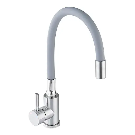 Смеситель для кухни Armata SUS-011 gray с гибким изливом CH6184 Нержавеющая сталь - фото 1