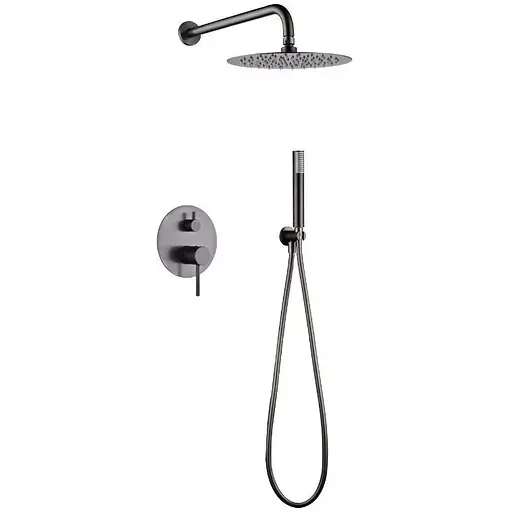 Душова система прихованого монтажу Imex Monza PVD графіт GPM039/BGM, Графіт - фото 1