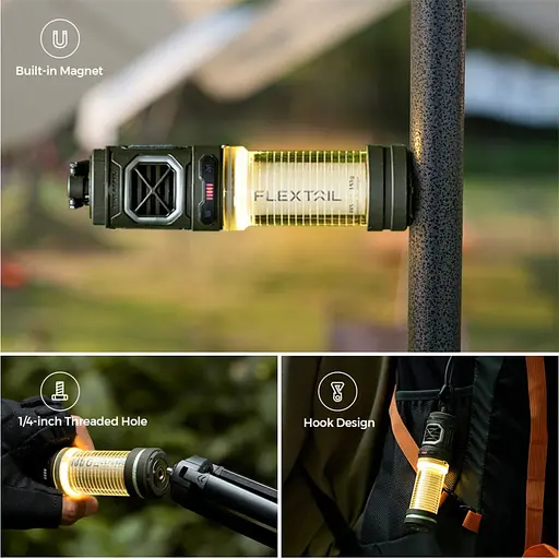 Кемпинговый фумигатор-фонарь Flextail Tiny Repel S (Зеленый) - фото 5