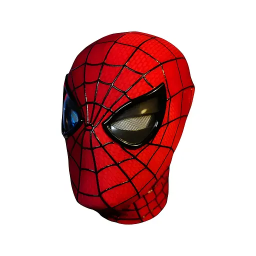 Маска Spiderman Человек-паук с подвижными глазами и световыми эффектами 26 х 18 х 14 см (352) - фото 5