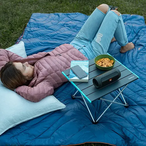 Стіл розкладний Naturehike NH19Z008-Z, алюміній, розмір S, чорний - фото 8