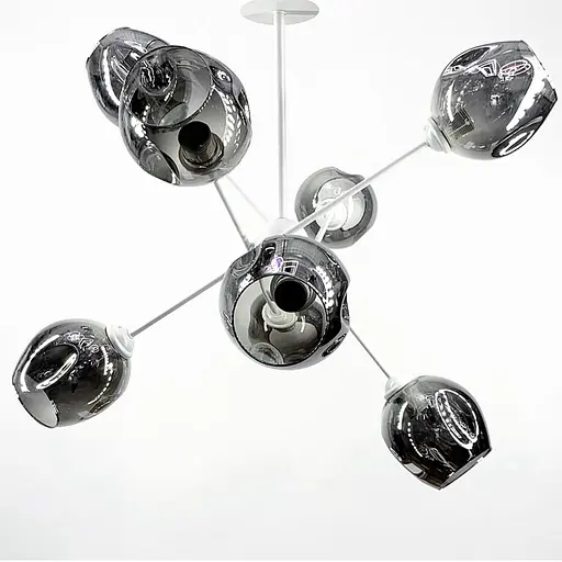 Стельова люстра в сучасному стилі на 8 плафонів Line.F K 166/8 - фото 1