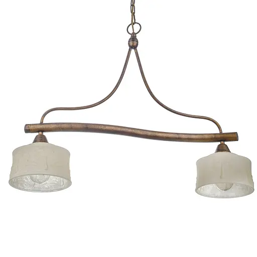 Люстра підвісна Brille кантрі E27 60W G (LK-211S/2) - фото 5