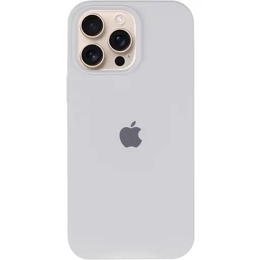 Чохол Silicone Case Full Protective (AA) для Apple iPhone 16 Pro (6.3) Білий / White - фото 2