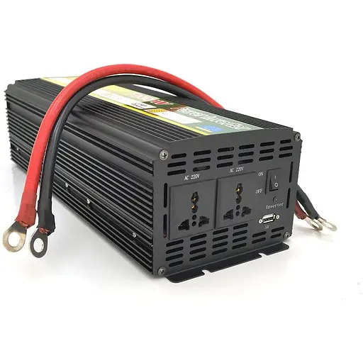 Інвертор напруги Voltronic Wm-7000(4200Вт), 12/220 з апроксимованою синусоїдою, 2 універсальні розетки +USB, клем