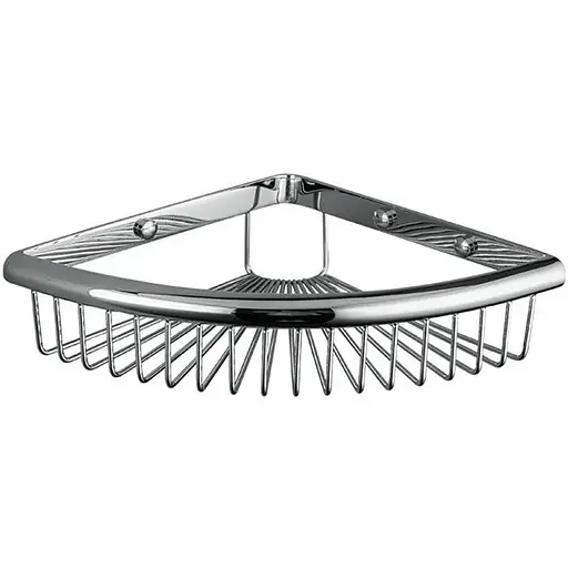 Полка угловая Frap 240x55мм F352 1/20 Нержавеющая сталь - фото 1