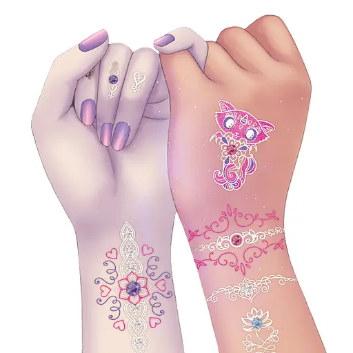 Набор для творчества Боди–арт: Звездное сияние Nebulous Stars 11012, 40 татуировок - фото 7