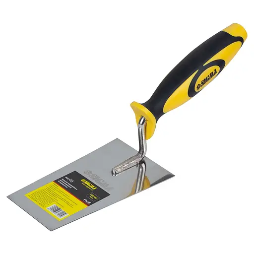 Кельма шпаклювальна Sigma нержавіюча чотирикутна Profi 140×82 мм 8327121 - фото 1
