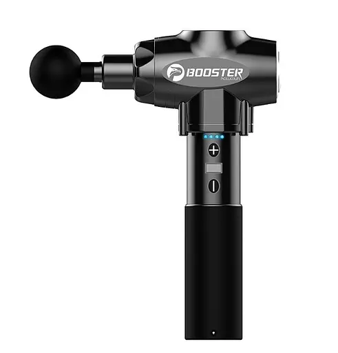 Перкусійний м'язовий ударний масажер Booster Е тригерних точок Сріблястий - фото 2