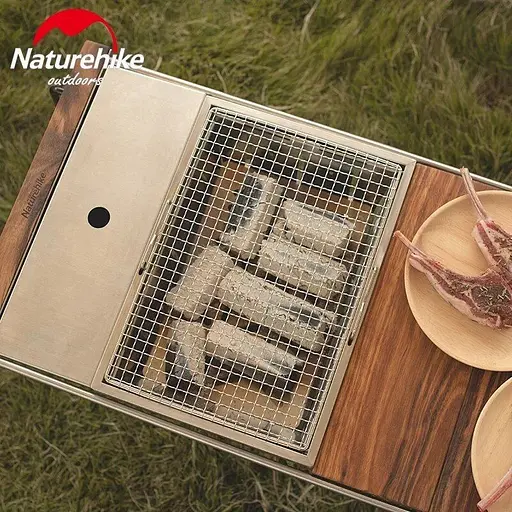 Гриль портативный Naturehike Picnic BBQ Grill NH20CJ006 р-р L сталь - фото 9