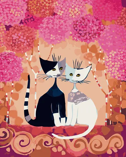 Картина за номерами. Brushme "Казкові котики" GX9897, 40х50 см