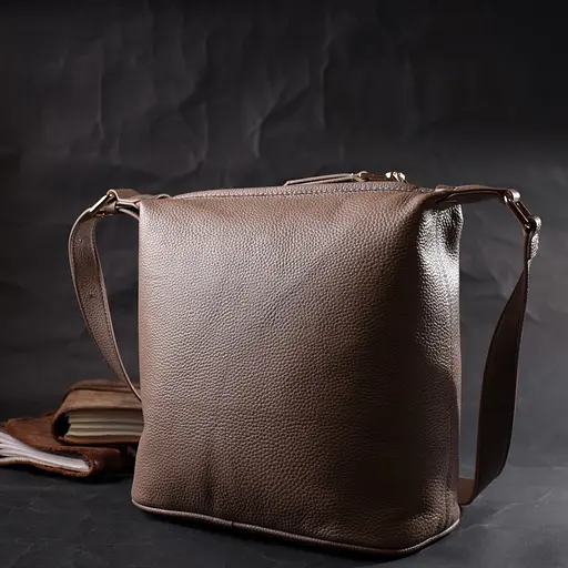 Кожаная сумка женская Vintage 23.5х25.5х13 см sum0024638 - фото 8