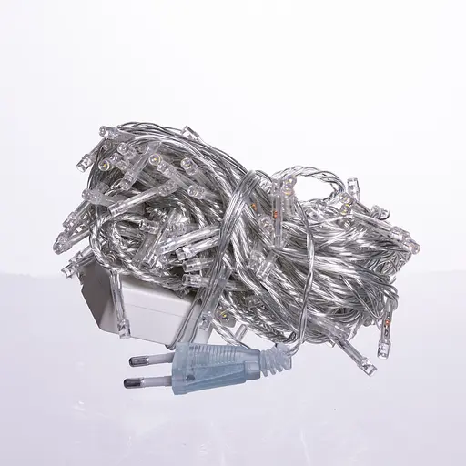 Новорічна гірлянда кімнатна нитка GarlandoPro 10 м 120 LED білий провід Жовте світло W120LED10MWY - фото 4