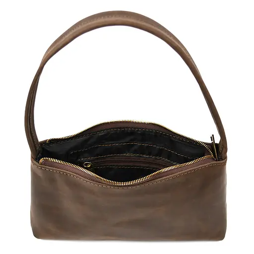 Кожаная женская сумка хобо Tarwa sum0028626 - фото 3