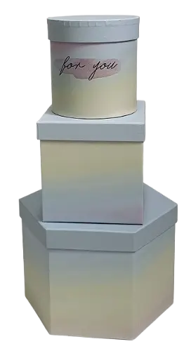 Подарункові коробки UFO Y004 Набір 3 шт Gradient mix