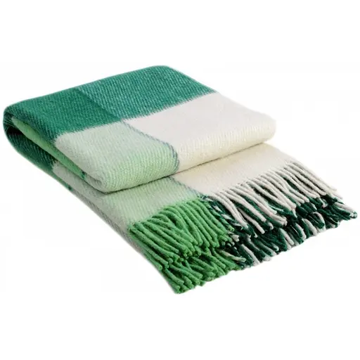 Плед вовняний Vladi Ельф 140х200 салатово-зелений - фото 1