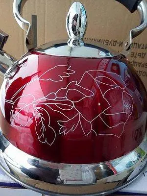 Якісний металевий чайник зі свистком з нержавіючої сталі для газової плити А-Плюс чайник нержавійка - фото 3