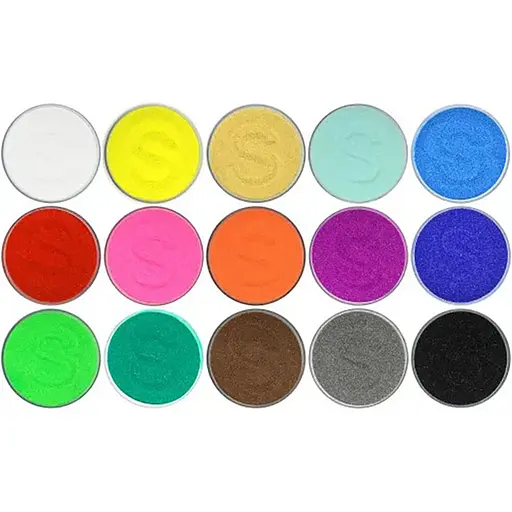 Набір кольорового піску для творчості Bambi SMC-15, 15 кольорів по 100 г - фото 1
