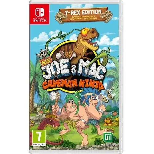 Гра New Joe and Mac Caveman Ninja - T-Rex Edition (російська версія) (Nintendo Switch)