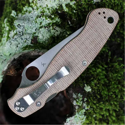 Нож Spyderco Military 2 Micarta Brown - фото 6