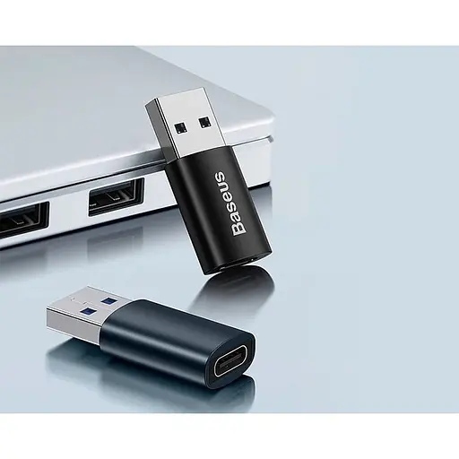 Перехідник Baseus Ingenuity Series Mini OTG USB 3.1 to Type-C Black (ZJJQ000101) [126876] - фото 10